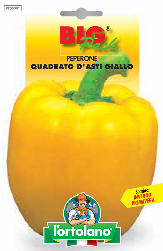 Immagine prodotto PEPERONE Quadrato d’Asti giallo